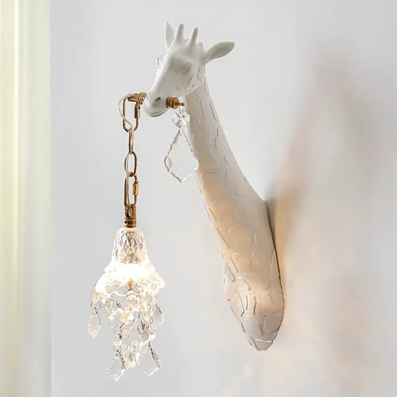 Elegant Giraff Vägglampa – Lyxig och Unik Design