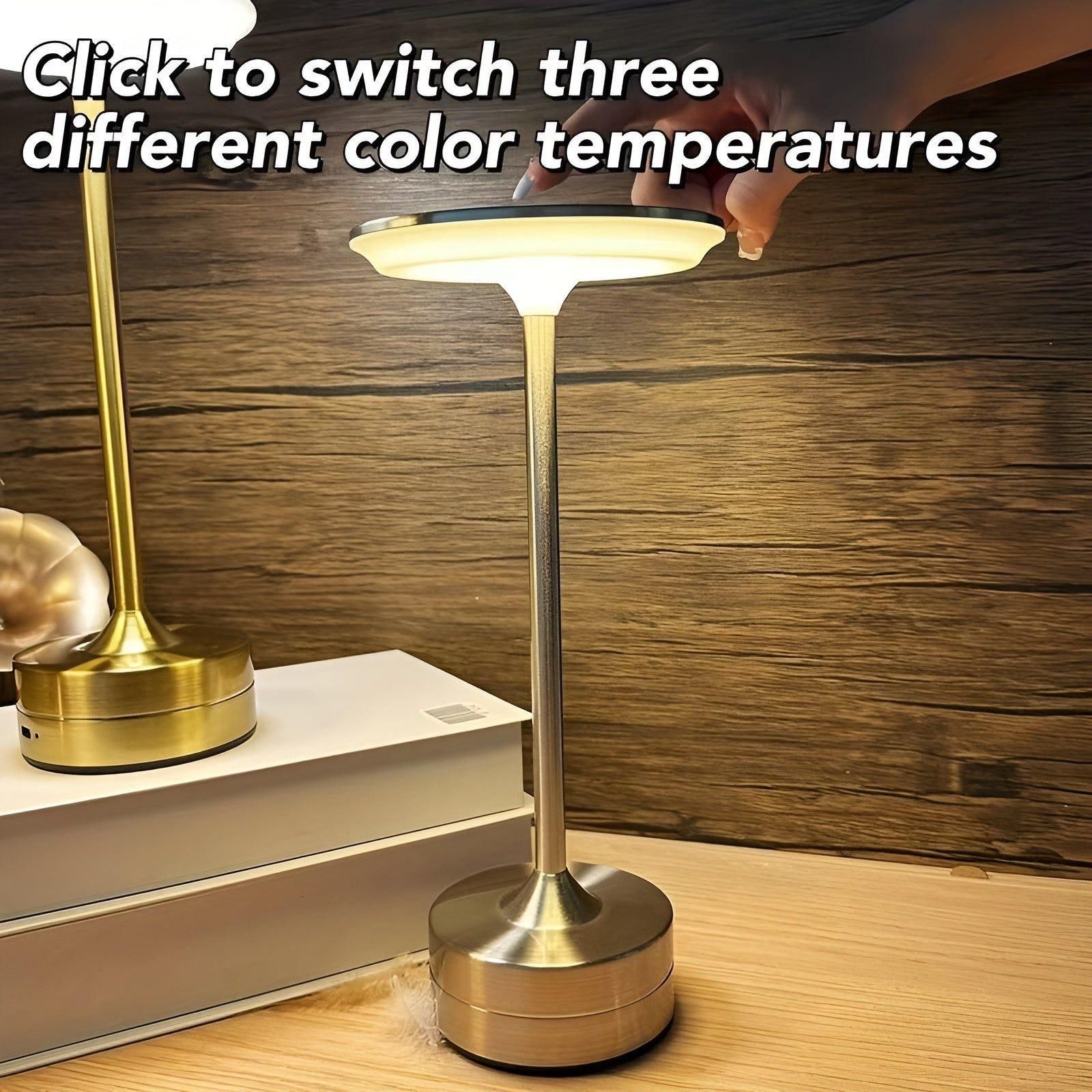 BeamEase Lampa - Uppladdningsbar Modern Trådlös Bärbar Skrivbordslampa