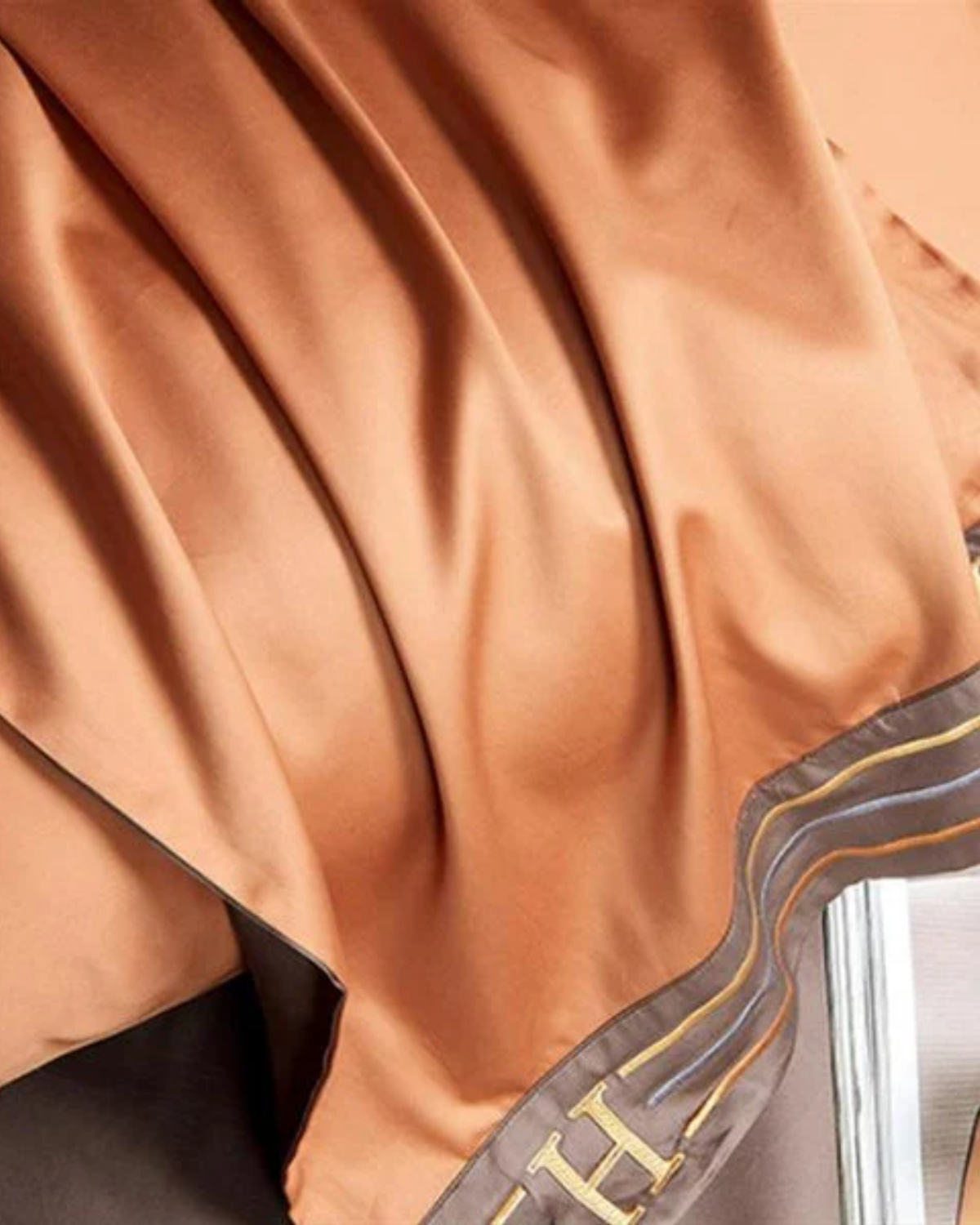 Carvallo Luxe – 4-delars bomulls-satin sängkläder med elegant broderi