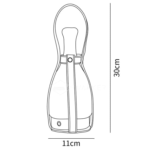 Bell Bärbar Läder Glas Bordslampa