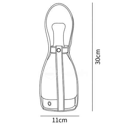 Bell Bärbar Läder Glas Bordslampa