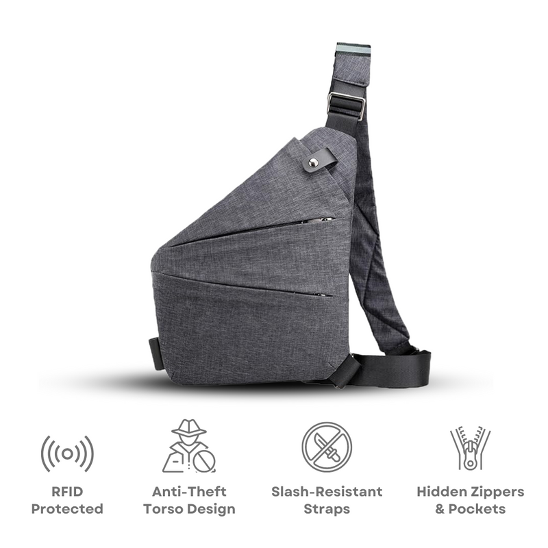 Unisex Anti-Theft Crossbody Bag