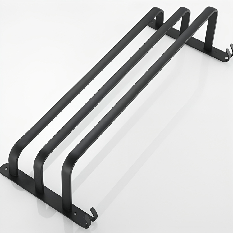Carvallo-handtklædekrog AeroLine FlexRack | Pladsbesparende design med 3 stænger | Aluminium | Modern & Robust