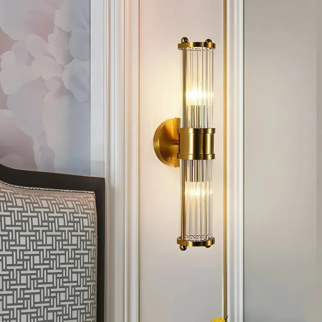 Lyxig LED kristallvägglampa för modern hemlig elegans