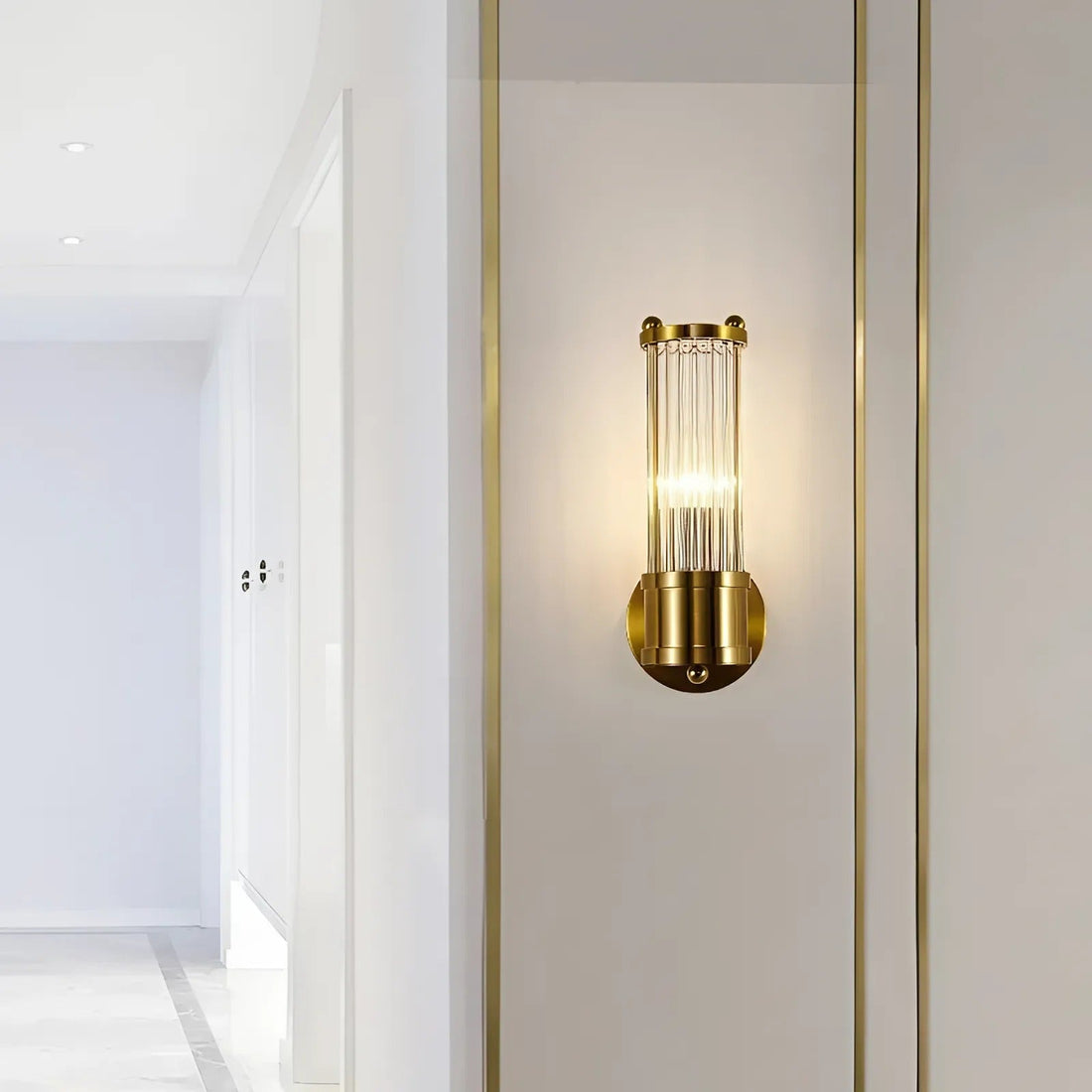 Lyxig LED kristallvägglampa för modern hemlig elegans