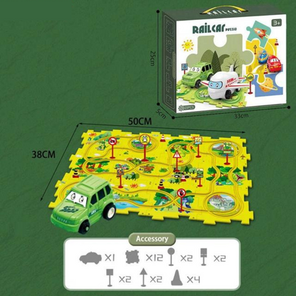 PuzzleTrack - Anpassningsbar bilbana