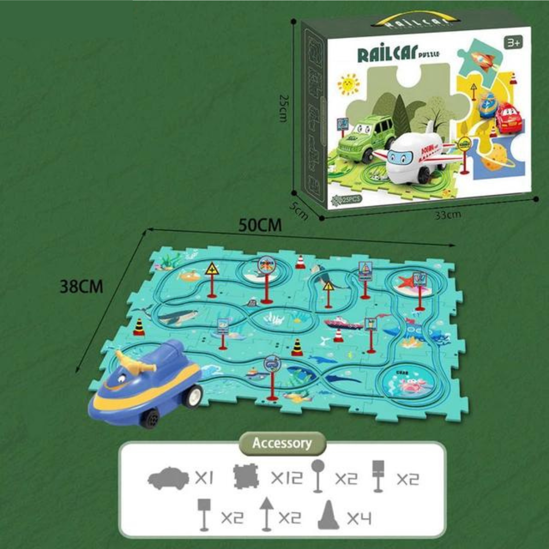 PuzzleTrack - Anpassningsbar bilbana