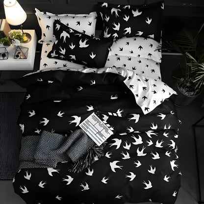 BlackBliss - Modernt Svart Sängklädesset