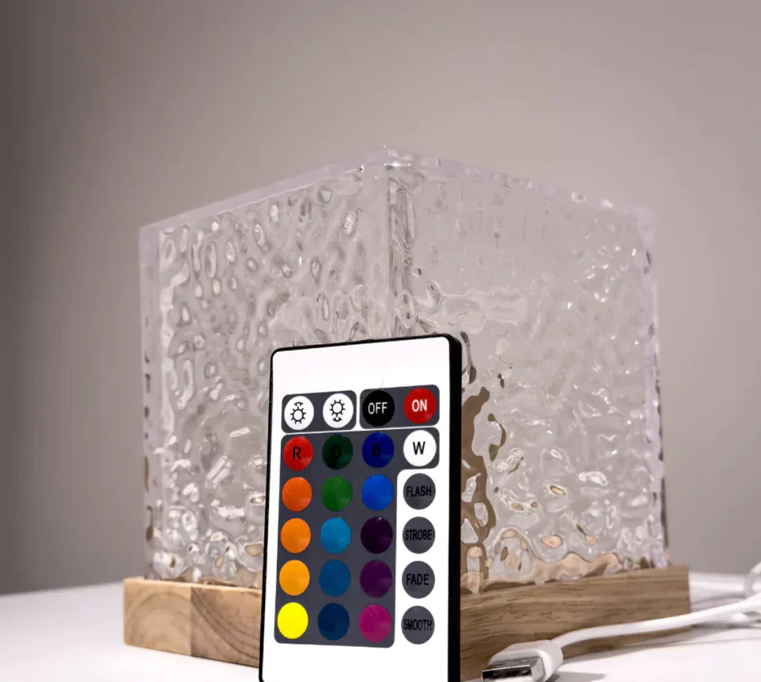 LED Stämningslampa med Färgskiftande Glas