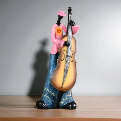 Väggkonst Resin Jazzmusiker Skulptur