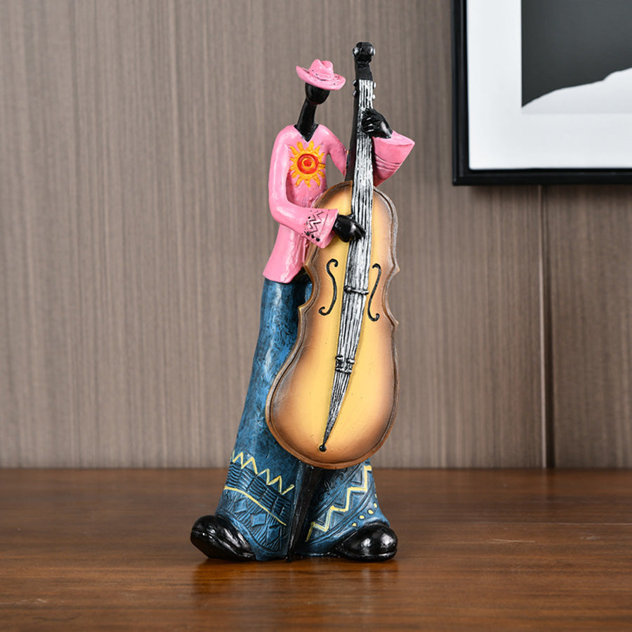 Väggkonst Resin Jazzmusiker Skulptur