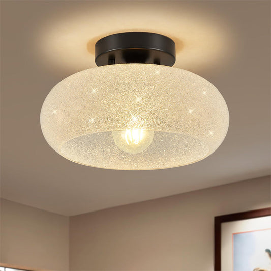 Taklampa Glas Modern Semi Flush Armatur
