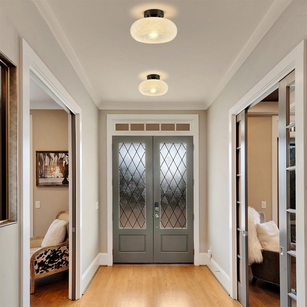 Taklampa Glas Modern Semi Flush Armatur