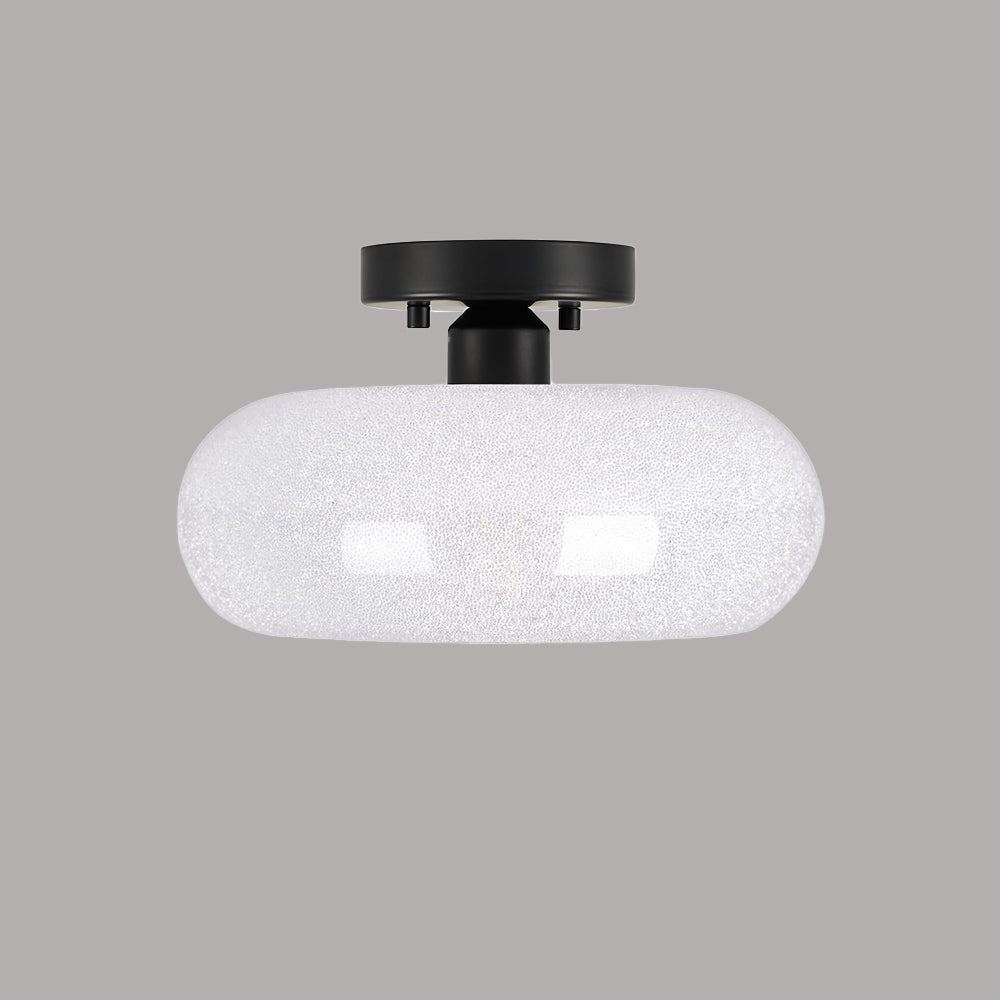 Taklampa Glas Modern Semi Flush Armatur