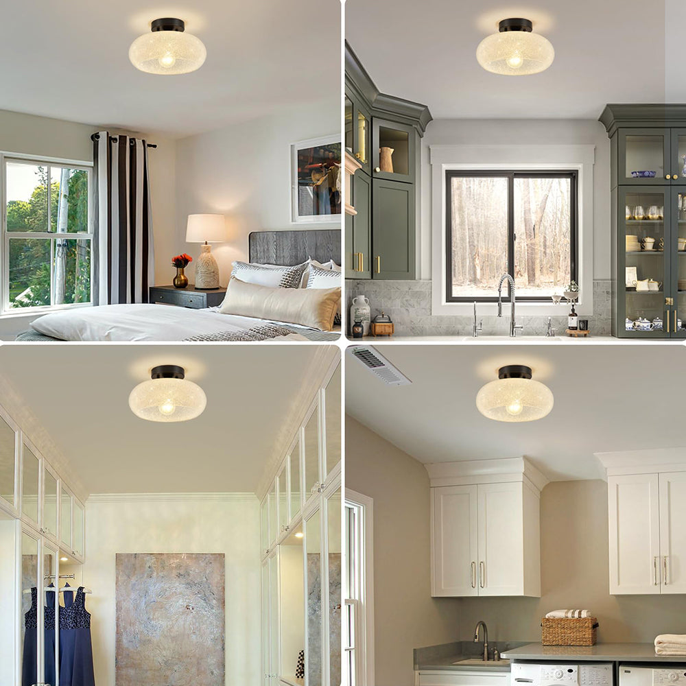 Taklampa Glas Modern Semi Flush Armatur