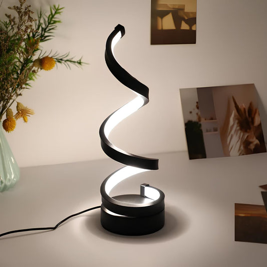 LED Bordslampa Modern Spiraldesign