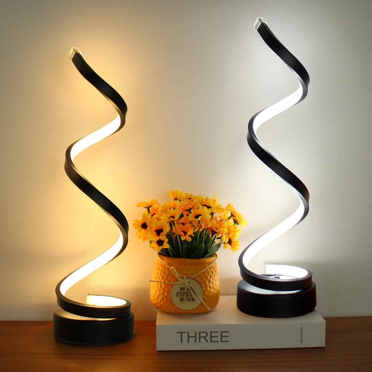LED Bordslampa Modern Spiraldesign