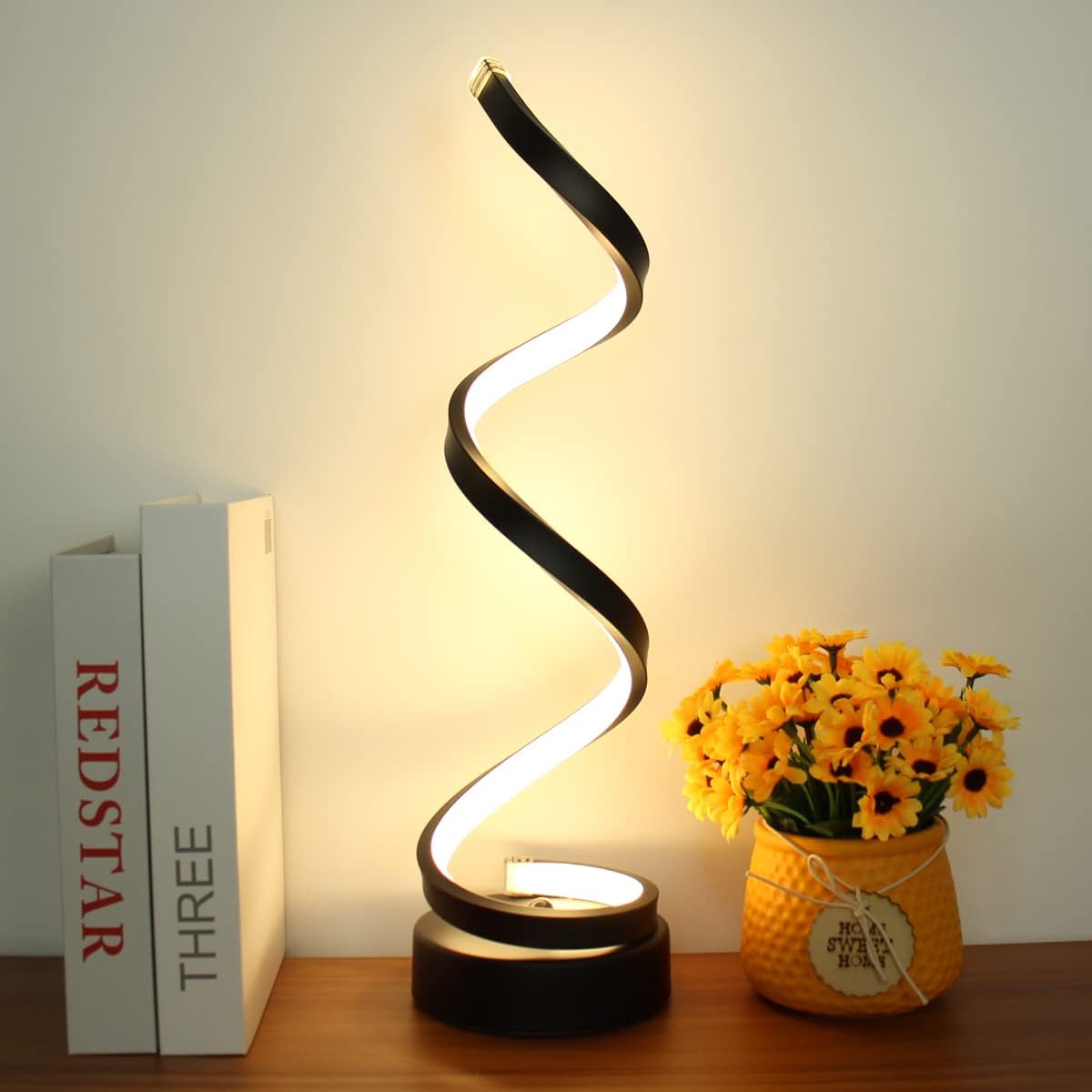 LED Bordslampa Modern Spiraldesign