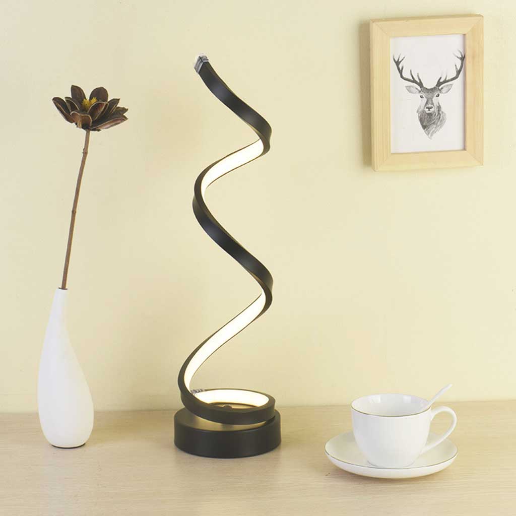 LED Bordslampa Modern Spiraldesign