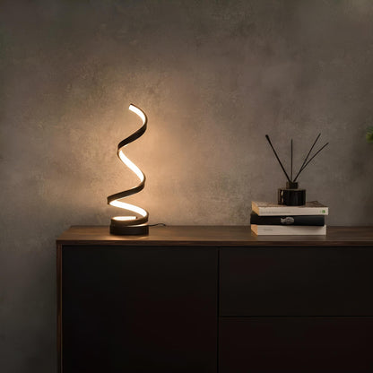 LED Bordslampa Modern Spiraldesign