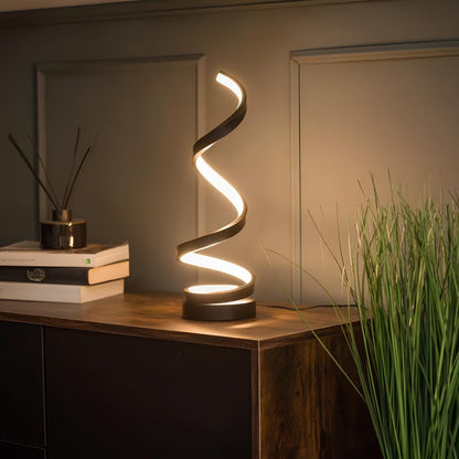 LED Bordslampa Modern Spiraldesign