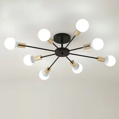 Svart Enkel Järn Multi-Huvud Krona