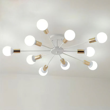 Svart Enkel Järn Multi-Huvud Krona