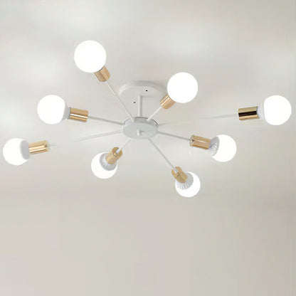 Svart Enkel Järn Multi-Huvud Krona