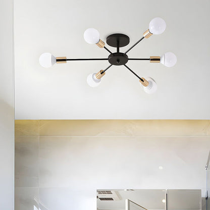 Svart Enkel Järn Multi-Huvud Krona