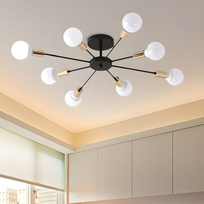 Svart Enkel Järn Multi-Huvud Krona