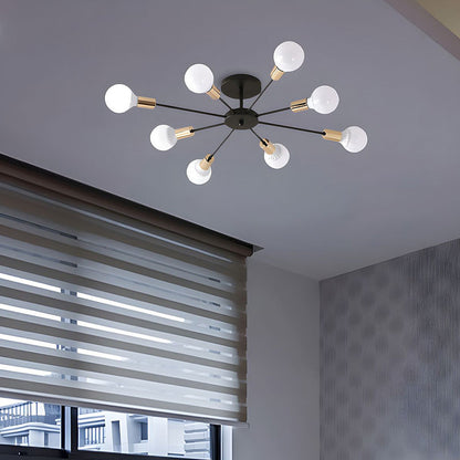 Svart Enkel Järn Multi-Huvud Krona