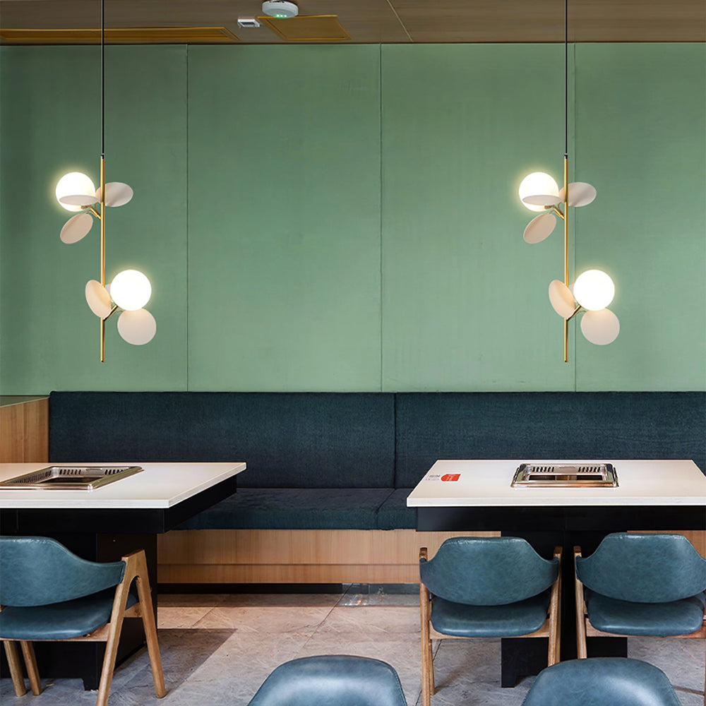 Glas Lampkjol Krona Lampa Personlighet Konst PVC Hänglampa