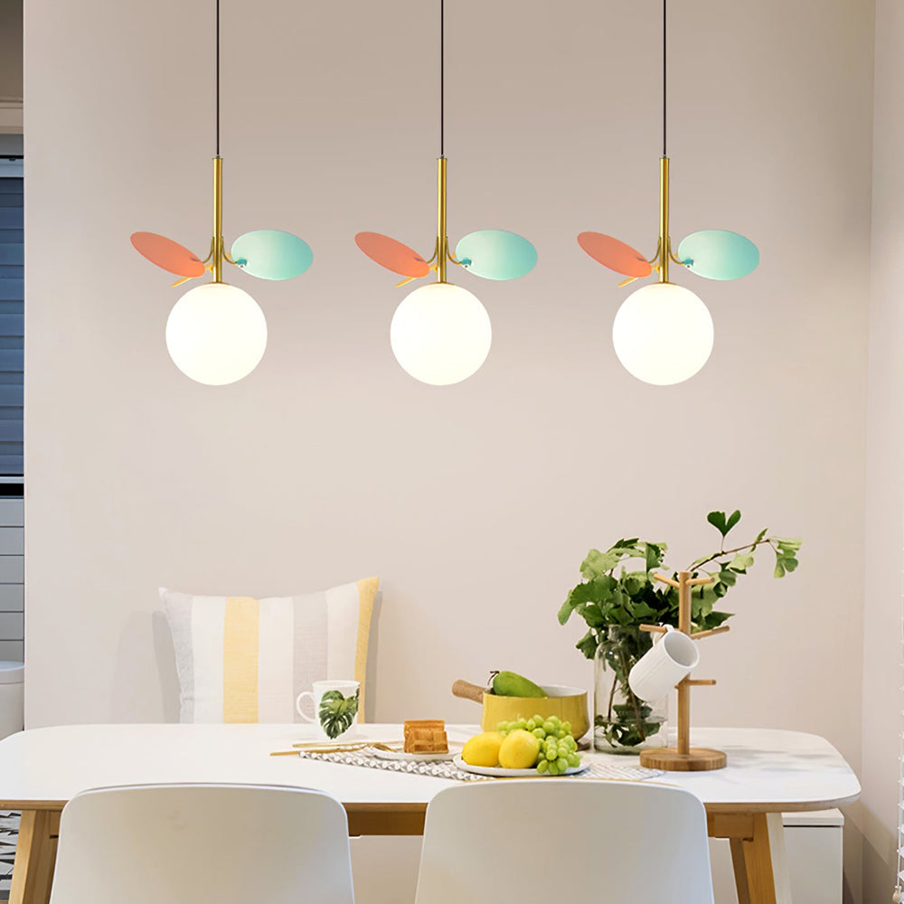 Glas Lampkjol Krona Lampa Personlighet Konst PVC Hänglampa