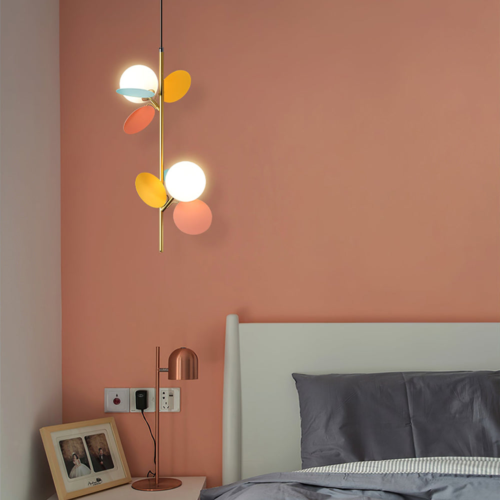 Glas Lampkjol Krona Lampa Personlighet Konst PVC Hänglampa