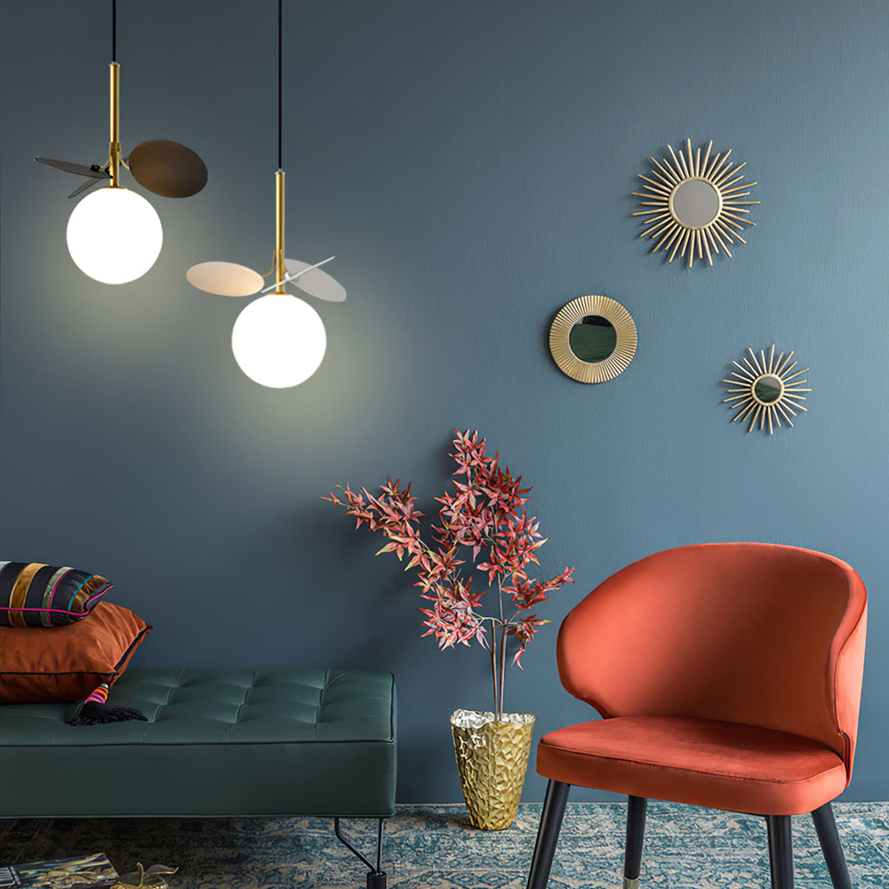 Glas Lampkjol Krona Lampa Personlighet Konst PVC Hänglampa