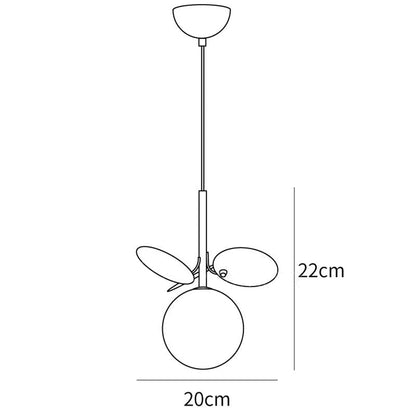 Glas Lampkjol Krona Lampa Personlighet Konst PVC Hänglampa