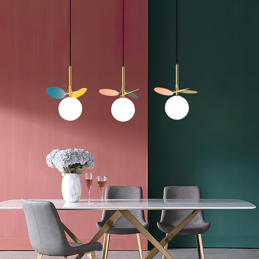 Glas Lampkjol Krona Lampa Personlighet Konst PVC Hänglampa