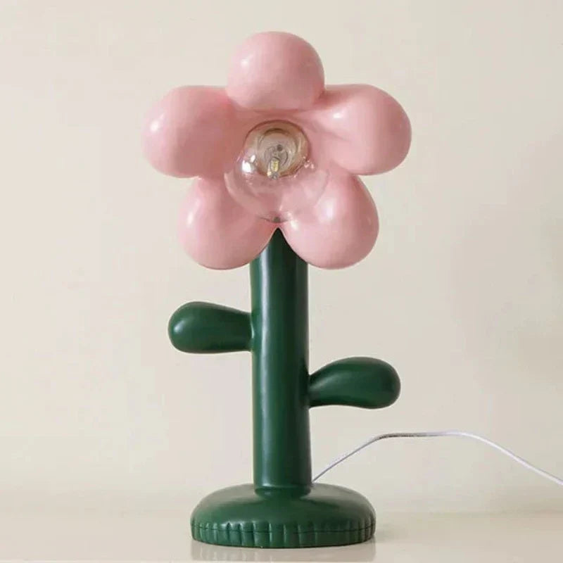 FloraGlow - Blomformad LED Bordslampa med LED-lampa – Kreativ Nattlampa