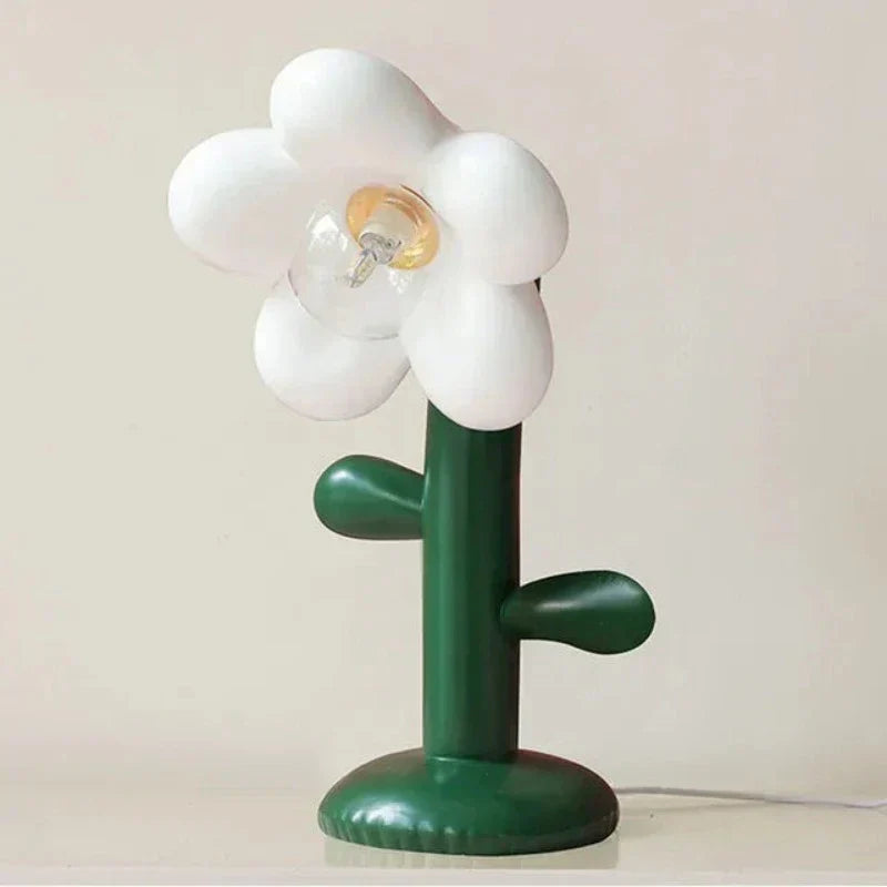 FloraGlow - Blomformad LED Bordslampa med LED-lampa – Kreativ Nattlampa