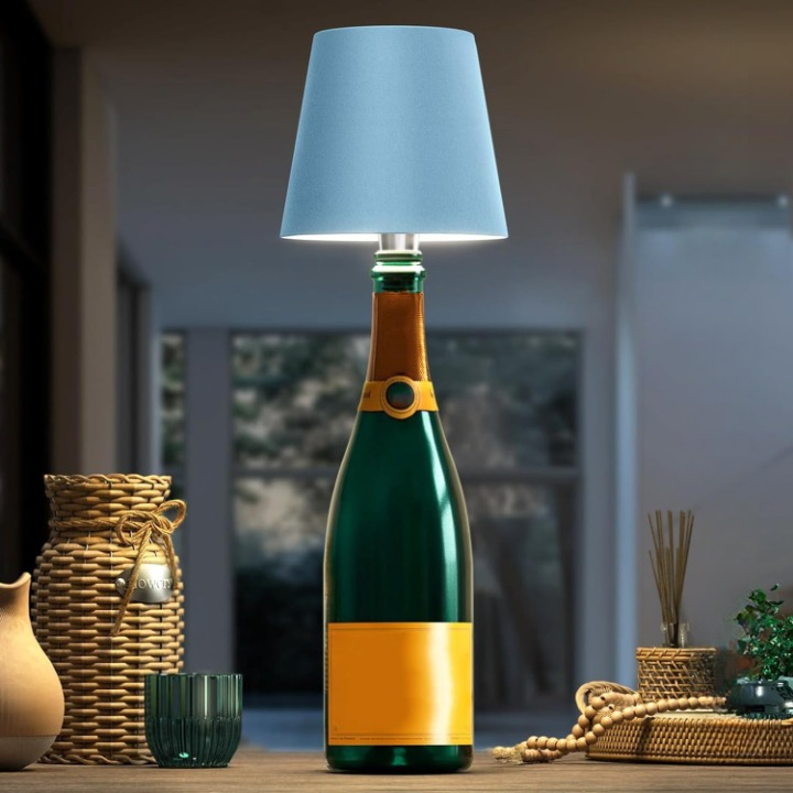GlowBottle - LED Flee lamp med Dimbart Touchkontroll, Trådlös och Uppladdningsbar