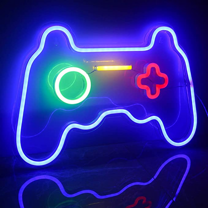 Vägglampa Neon LED Spelkontrollskylt
