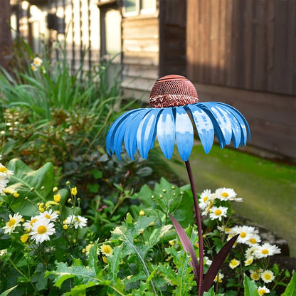 Fågelmatare Metall Blommor Trädgårdsdekoration