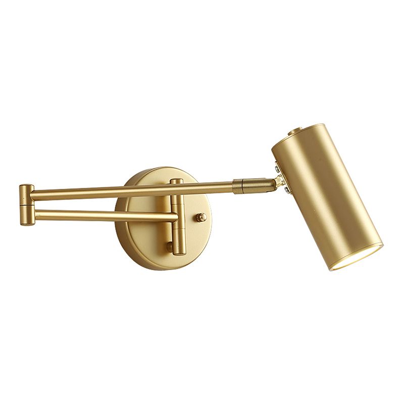 Modern Justerbar Vägglampa Cylinderformad, 2 Färger, Vardagsrum, Metall