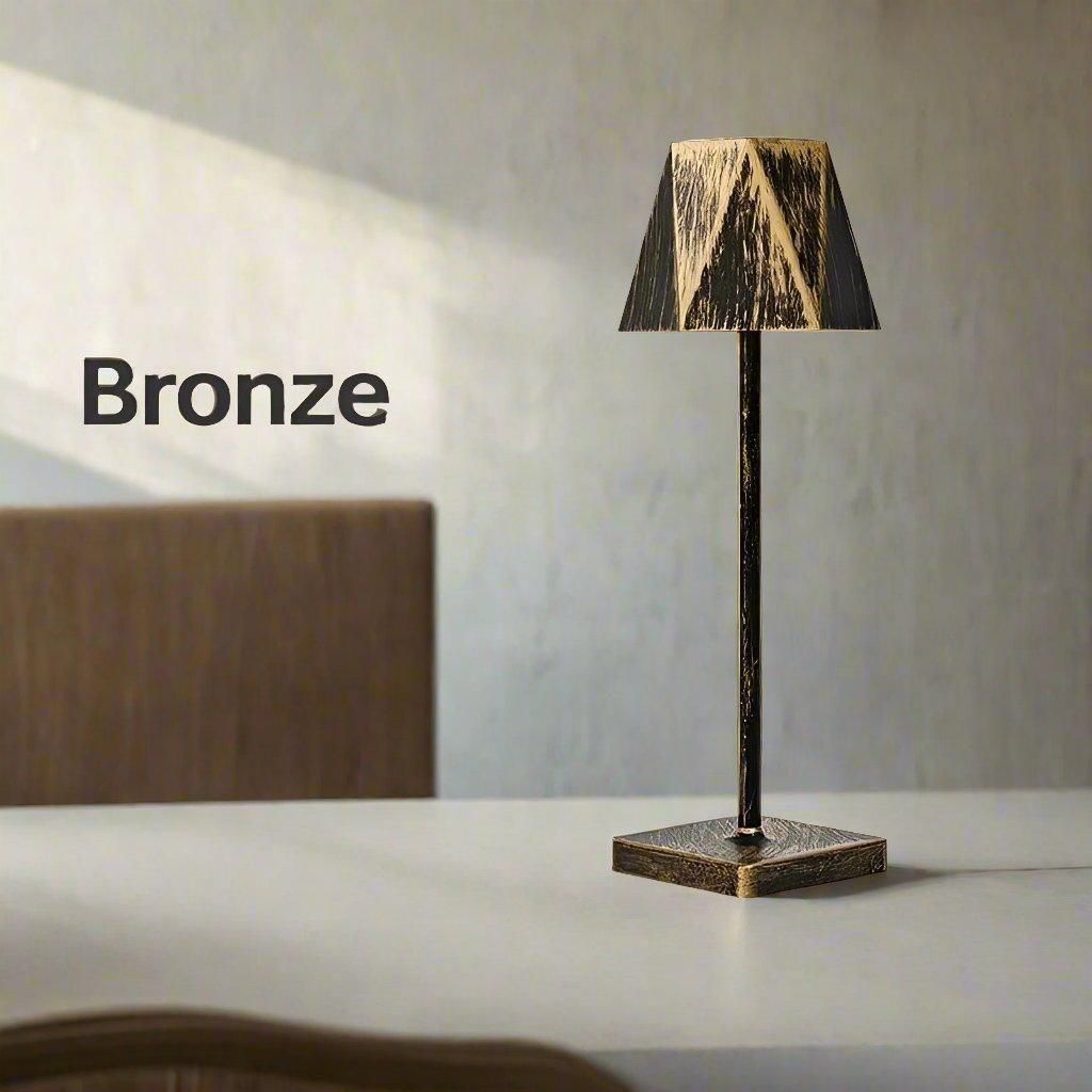 BrightLuxe Lampa - Vintage Återuppladdningsbar Trådlös LED Bordsnummer för Hemmet