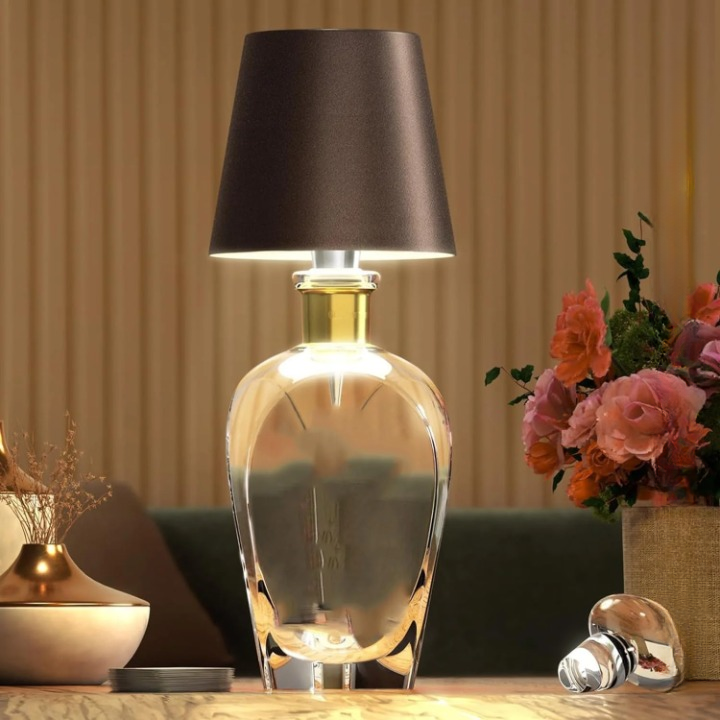 GlowBottle - LED Flee lamp med Dimbart Touchkontroll, Trådlös och Uppladdningsbar
