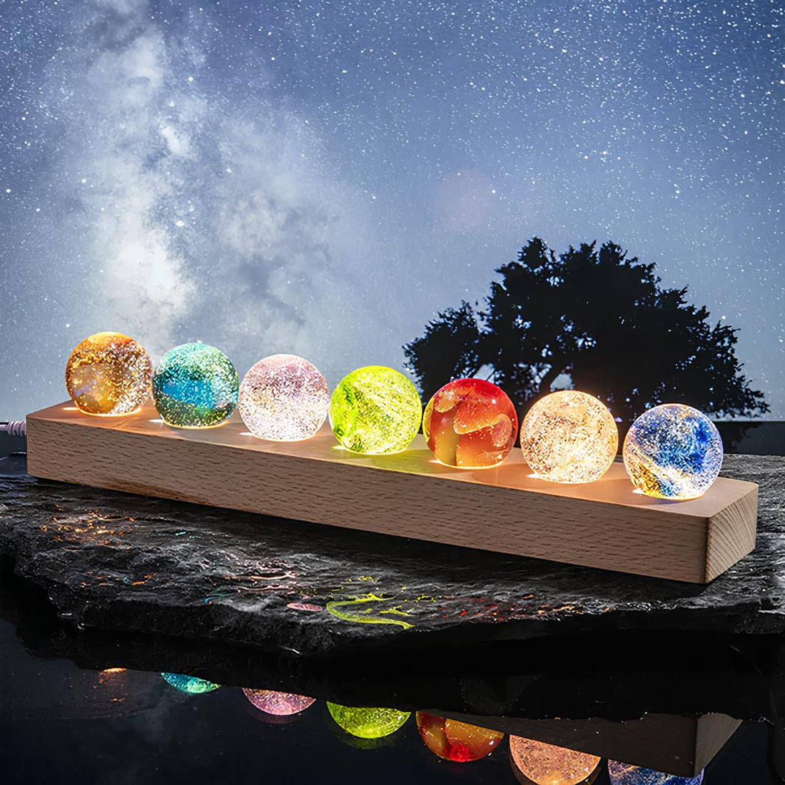 LED Kristallglob Lampa Set