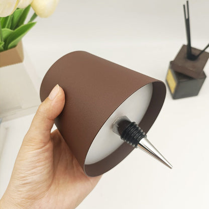 Flasklampa Metallbordslampa