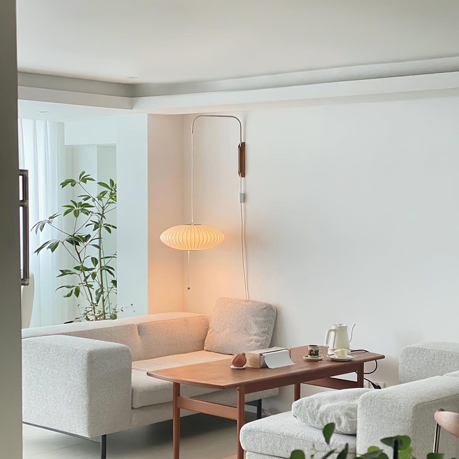 Mid-Century Nelson Vägglampa – Tidlös Designerbelysning