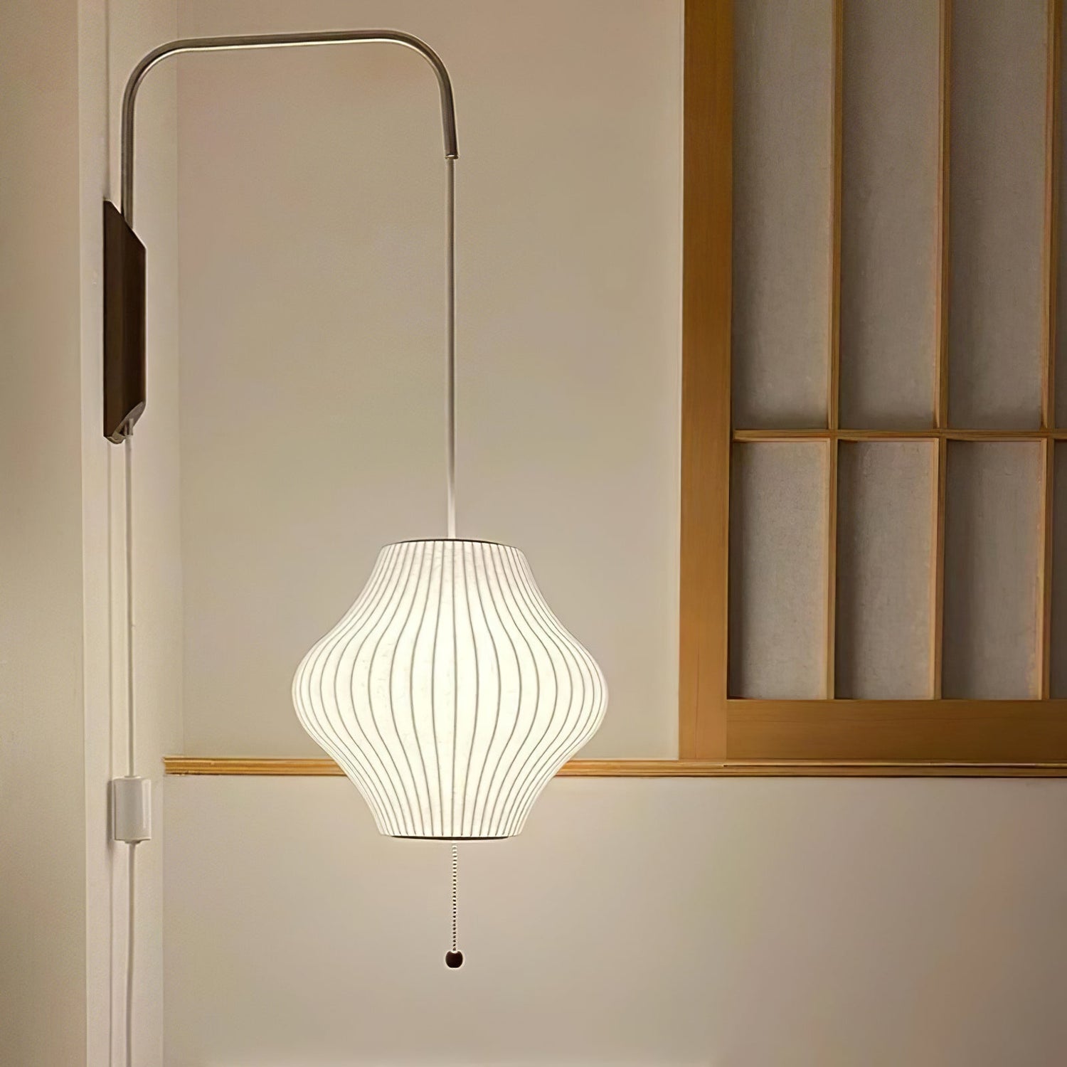 Mid-Century Nelson Vägglampa – Tidlös Designerbelysning