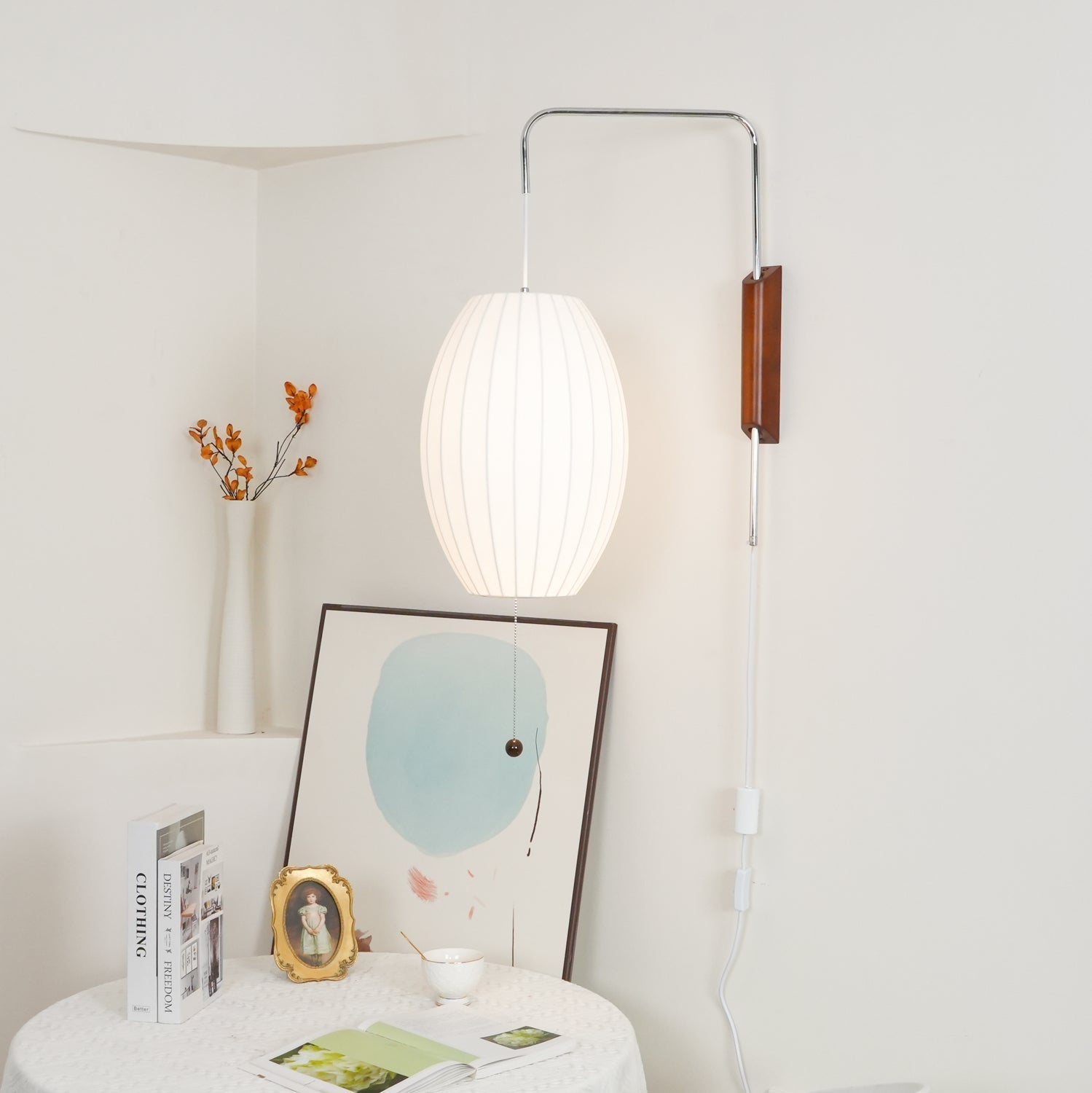 Mid-Century Nelson Vägglampa – Tidlös Designerbelysning
